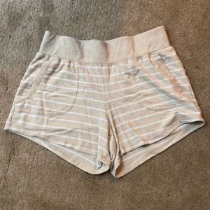Striped Neutral Lounge Shorts